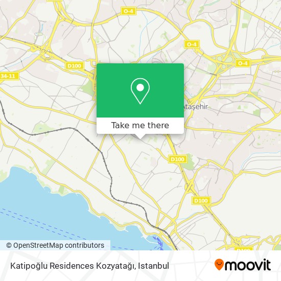 Katipoğlu Residences Kozyatağı map