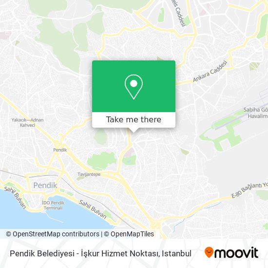 Pendik Belediyesi - İşkur Hizmet Noktası map