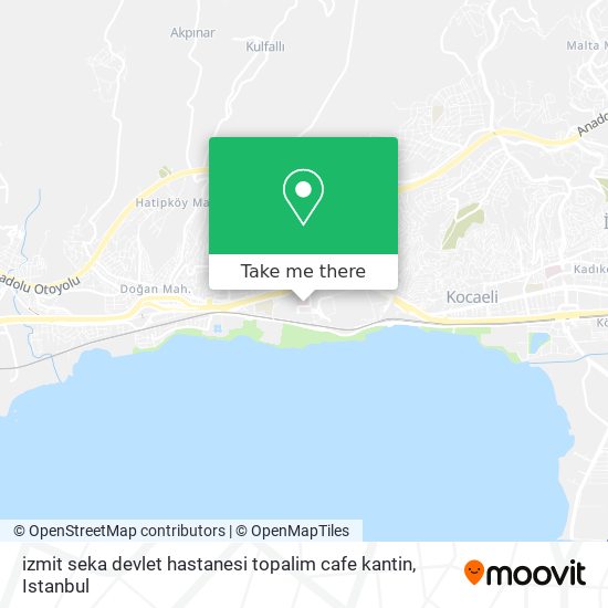 izmit seka devlet hastanesi topalim cafe kantin map