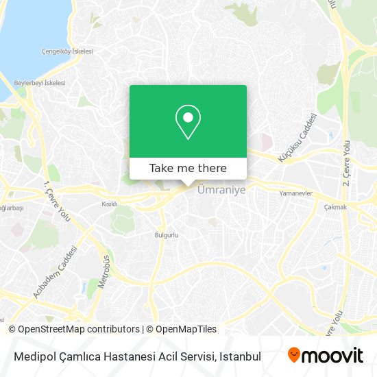 Medipol Çamlıca Hastanesi Acil Servisi map