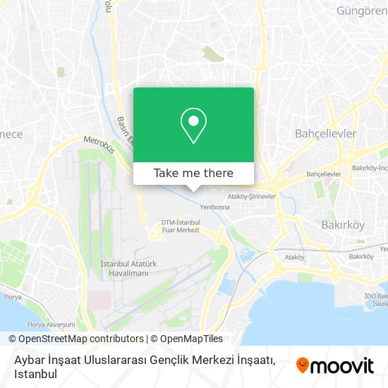 Aybar İnşaat Uluslararası Gençlik Merkezi İnşaatı map