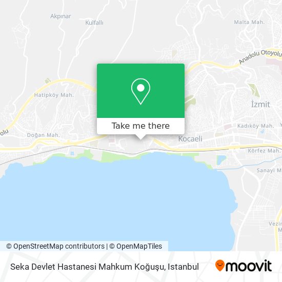 Seka Devlet Hastanesi Mahkum Koğuşu map