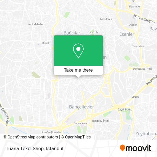 Tuana Tekel Shop map