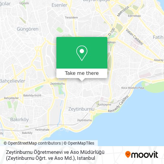 Zeytinburnu Öğretmenevi ve Aso Müdürlüğü (Zeytinburnu Öğrt. ve Aso Md.) map