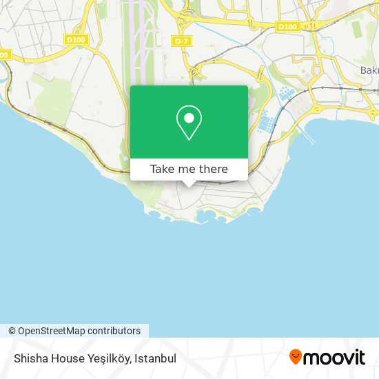 Shisha House Yeşilköy map