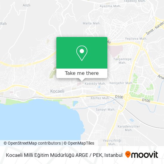 Kocaeli Milli Eğitim Müdürlüğü ARGE / PEK map