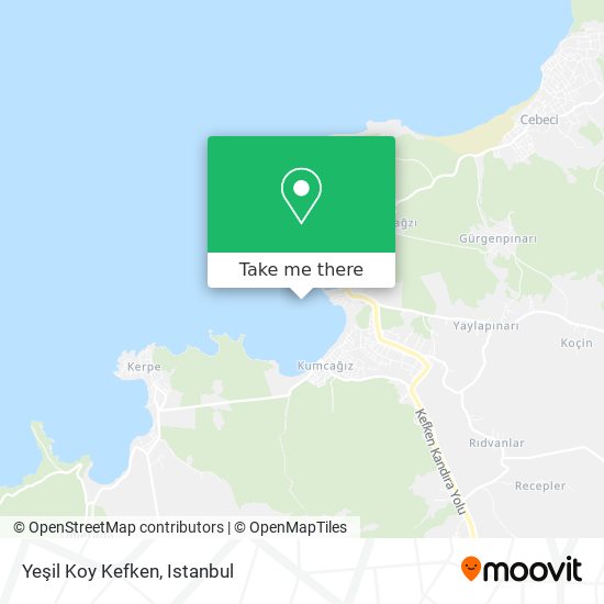 Yeşil Koy Kefken map