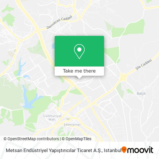 Metsan Endüstriyel Yapıştırıcılar Ticaret A.Ş. map