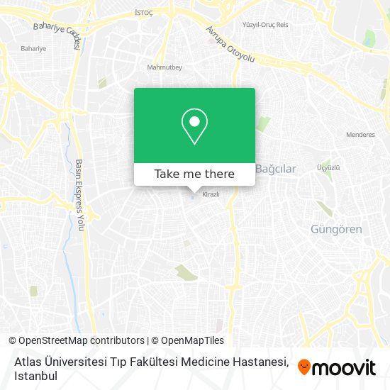 Atlas Üniversitesi Tıp Fakültesi Medicine Hastanesi map