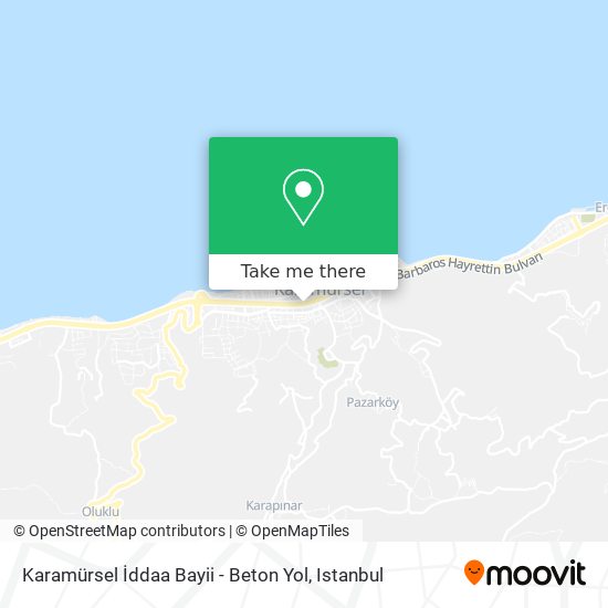 Karamürsel İddaa Bayii - Beton Yol map