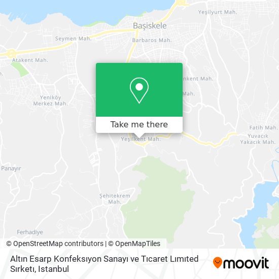 Altın Esarp Konfeksıyon Sanayı ve Tıcaret Lımıted Sırketı map