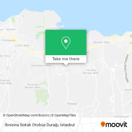 İbnisina Sokak Otobüs Durağı map