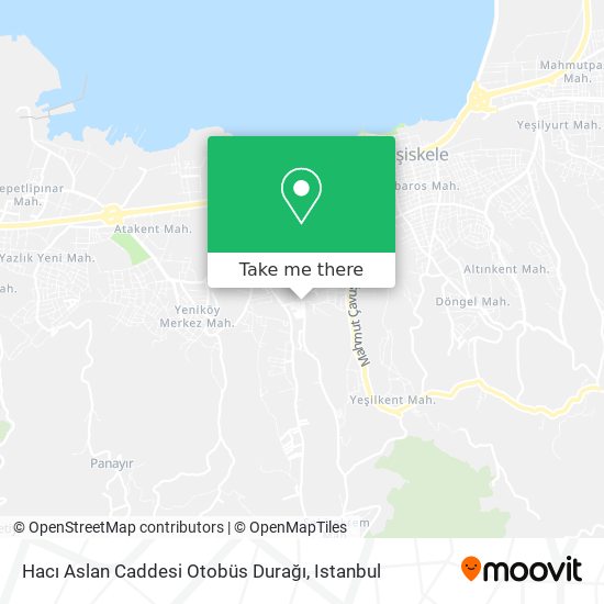 Hacı Aslan Caddesi Otobüs Durağı map