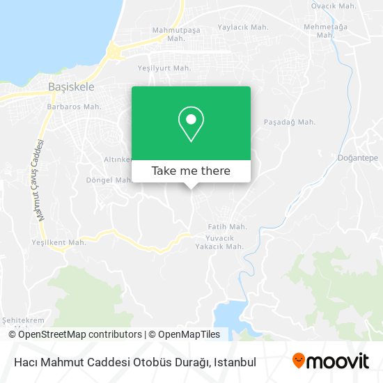 Hacı Mahmut Caddesi Otobüs Durağı map