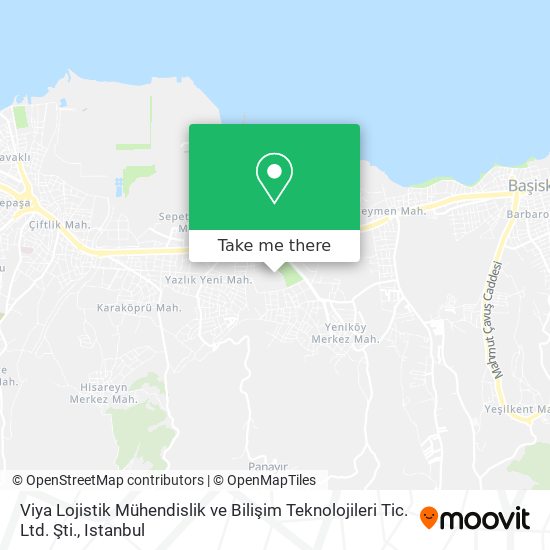 Viya Lojistik Mühendislik ve Bilişim Teknolojileri Tic. Ltd. Şti. map