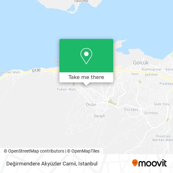 Değirmendere Akyüzler Camii map