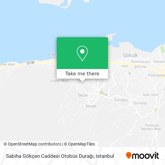 Sabiha Gökçen Caddesi Otobüs Durağı map