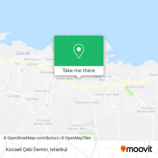 Kocaeli Çeki Demiri map