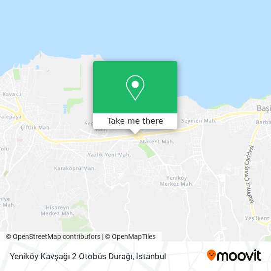 Yeniköy Kavşağı 2 Otobüs Durağı map
