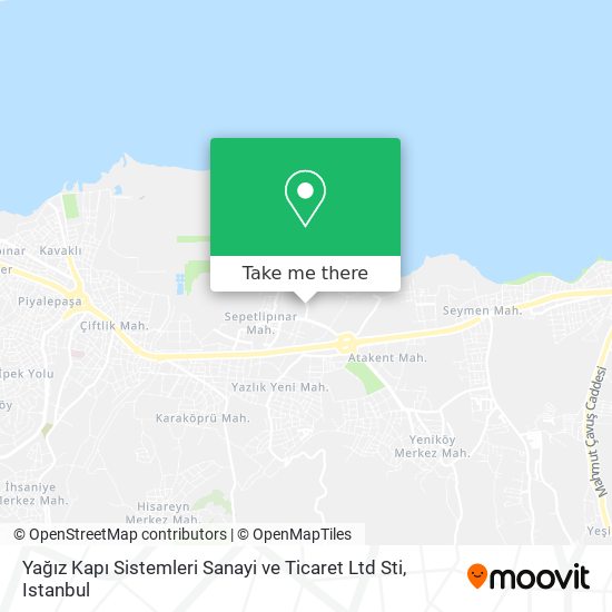 Yağız Kapı Sistemleri Sanayi ve Ticaret Ltd Sti map