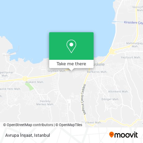 Avrupa İnşaat map