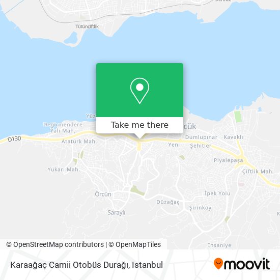 Karaağaç Camii Otobüs Durağı map