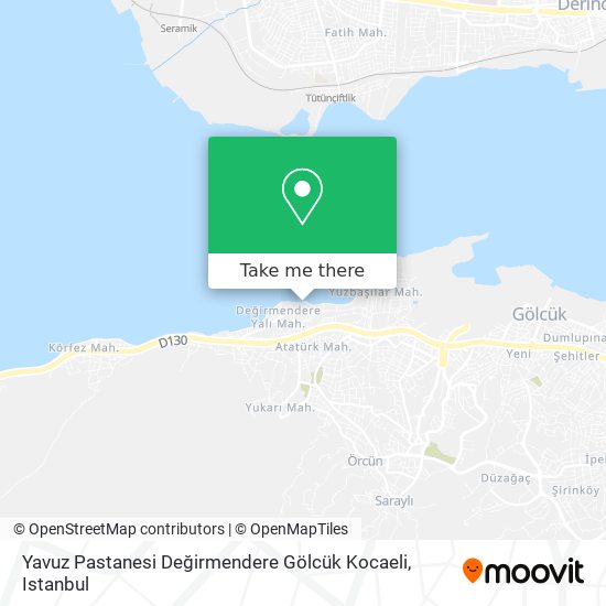 Yavuz Pastanesi Değirmendere Gölcük Kocaeli map