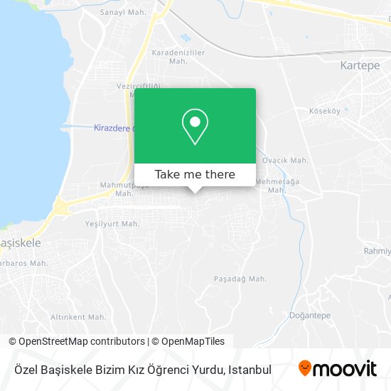 Özel Başiskele Bizim Kız Öğrenci Yurdu map