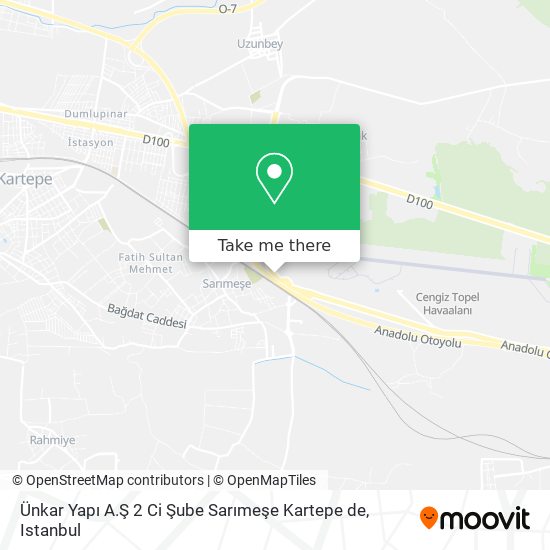 Ünkar Yapı A.Ş 2 Ci Şube Sarımeşe Kartepe de map