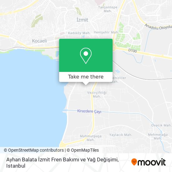 Ayhan Balata İzmit Fren Bakımı ve Yağ Değişimi map