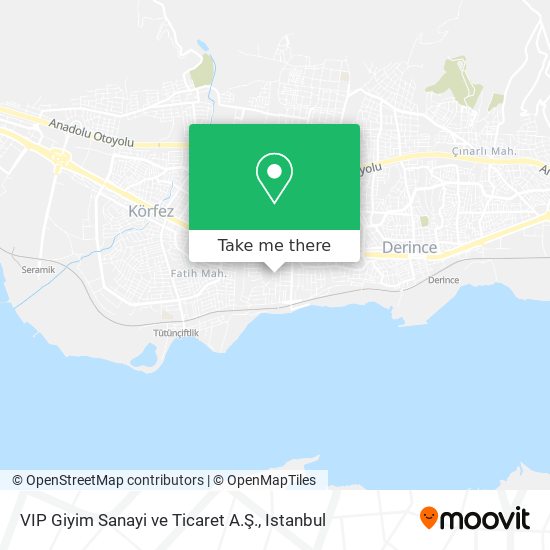 VIP Giyim Sanayi ve Ticaret A.Ş. map