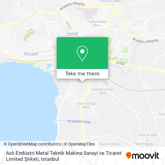 Aslı Endüstri Metal Teknik Makina Sanayi ve Ticaret Limited Şirketi map