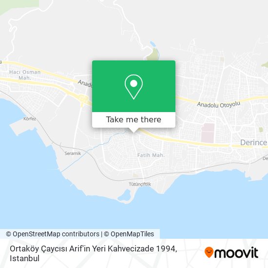 Ortaköy Çaycısı Arif'in Yeri Kahvecizade 1994 map