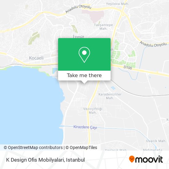 K Design Ofis Mobilyalari map