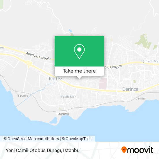 Yeni Camii Otobüs Durağı map