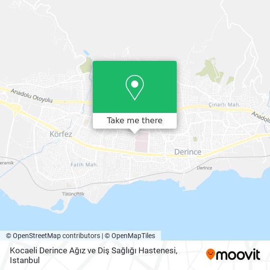 Kocaeli Derince Ağız ve Diş Sağlığı Hastenesi map