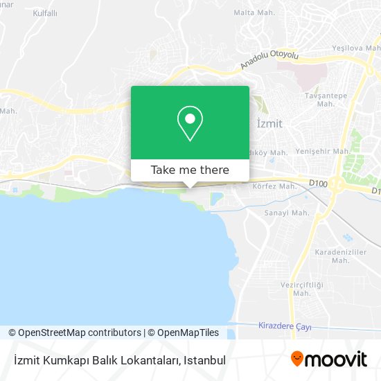 İzmit Kumkapı Balık Lokantaları map