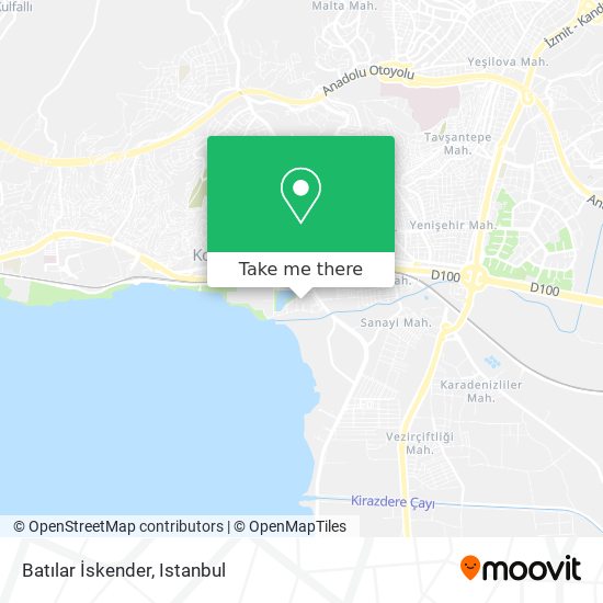 Batılar İskender map