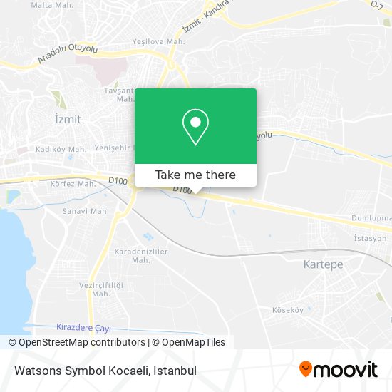 Watsons Symbol Kocaeli map