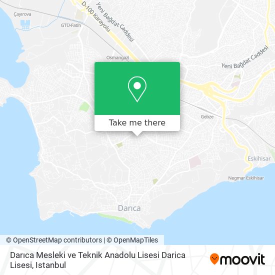 Darıca Mesleki ve Teknik Anadolu Lisesi Darica Lisesi map