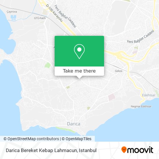 Darica Bereket Kebap Lahmacun map