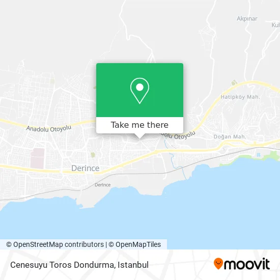 Cenesuyu Toros Dondurma map