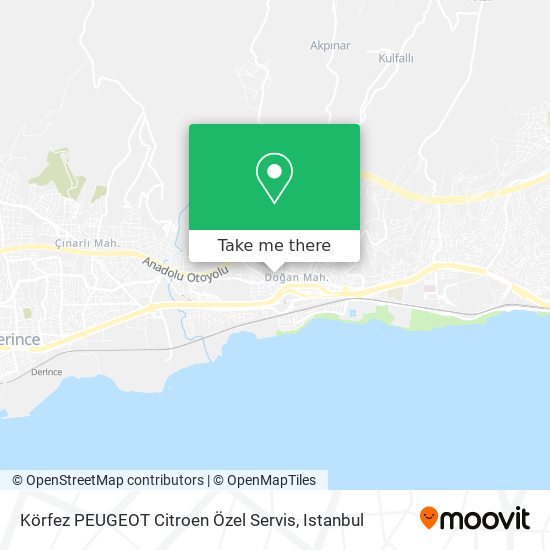 Körfez PEUGEOT Citroen Özel Servis map