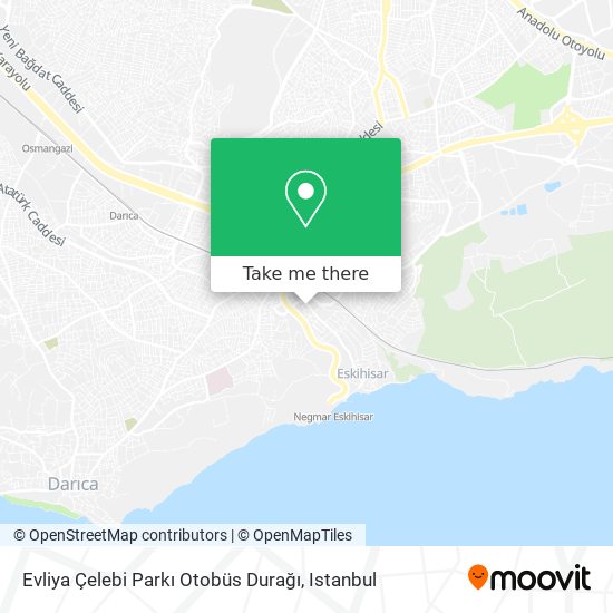 Evliya Çelebi Parkı Otobüs Durağı map