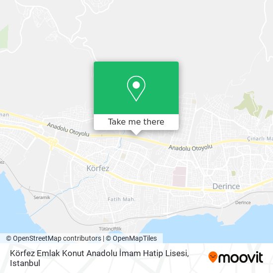Körfez Emlak Konut Anadolu İmam Hatip Lisesi map