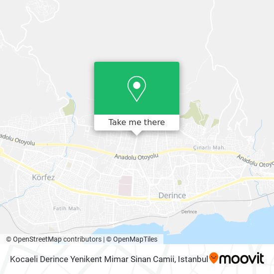 Kocaeli Derince Yenikent Mimar Sinan Camii map