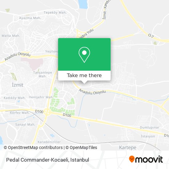 Pedal Commander-Kocaeli map