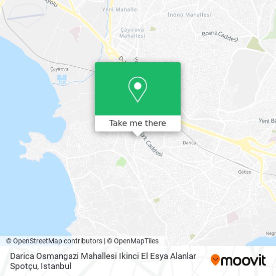 Darica Osmangazi Mahallesi Ikinci El Esya Alanlar Spotçu map