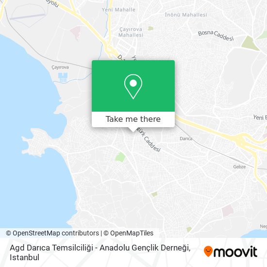 Agd Darıca Temsilciliği - Anadolu Gençlik Derneği map