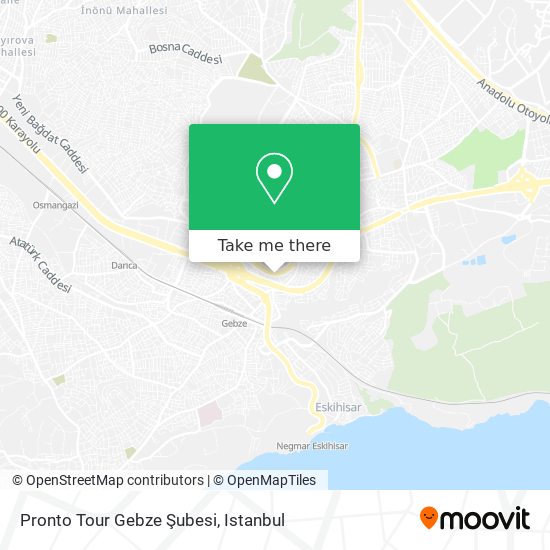 Pronto Tour Gebze Şubesi map